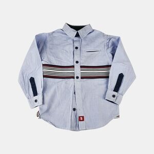 Tutto Piccolo Classic Blue Striped Kids Button-Down Shirt